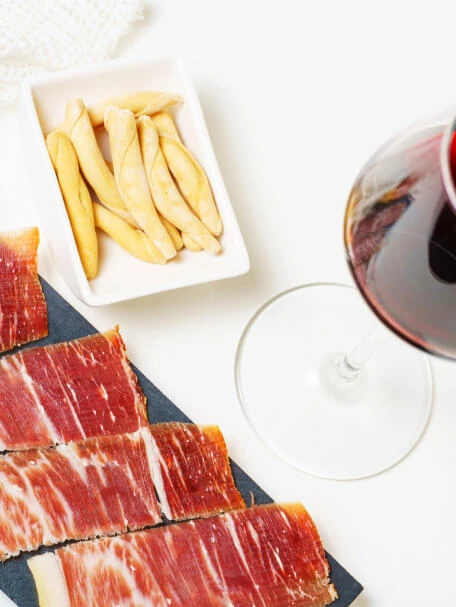 Delicious pincho with Jamón Ibérico 100% de Bellota